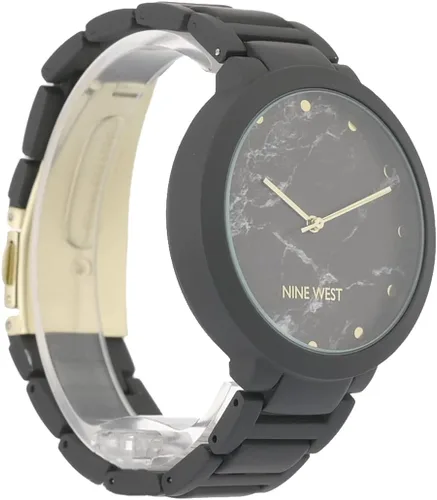 Vista 3 de Nine West Reloj de pulsera con brazalete de goma para mujer
