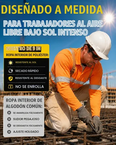 Vista 6 de TELALEO Paquete de 5 calzoncillos tipo bóxer de pierna larga para hombre