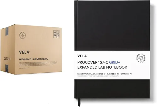 Vista 11 de Vela Sciences Advanced S7-G - Cuaderno de laboratorio expandido ProCover de 9.25 x 11.75 pulgadas (9.3 x 11.8 in), 144 páginas, cuero sintético