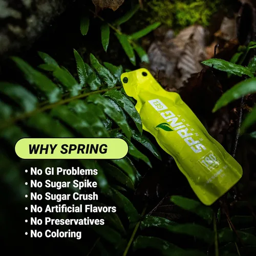 Vista 2 de Spring Gel energético: saludable, apto para el estómago, vegano Camote de manzana y canela Salsa impresionante Sin jarabe de arroz. Sin