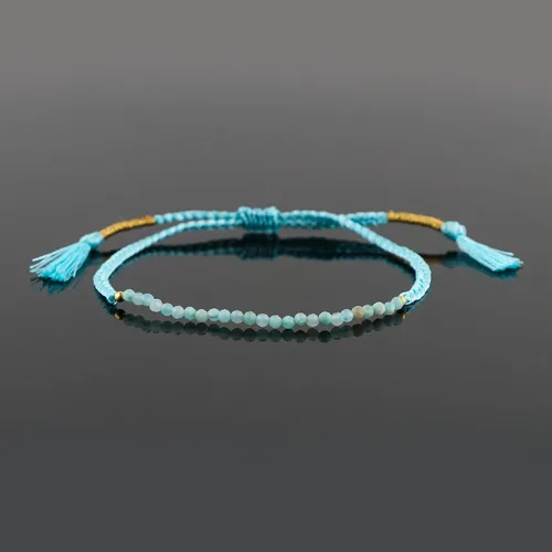Vista 48 de Thecraftman - Pulsera trenzada de cuentas naturales, cristales energéticos, regalo para ella, pulsera de protección de hilo trenzado de mano