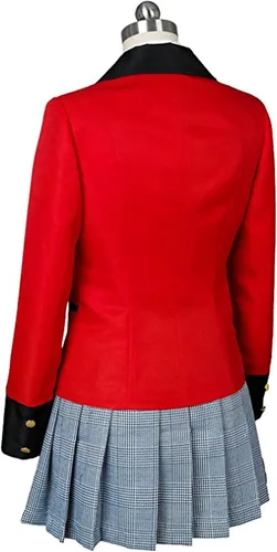 Vista 6 de kakegurui Compulsive Gambler Yumekojabami rojo uniforme escolar traje de Cosplay