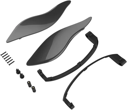 Vista 80 de Moto Onfire Deflectores de aire para motocicleta Whisky ámbar con carenado de murciélago para Electra Glide '14 y más tarde (2 piezas)