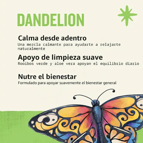 Vista 7 de Celestial Seasonings Detox Blend - Té de bienestar de diente de león, sin cafeína, caja de 16 bolsas de té
