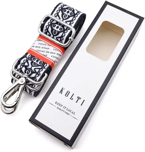 Vista 2 de Kolti Purse Strap Replacement Crossbody Handbag Stripe Wide Adjustable