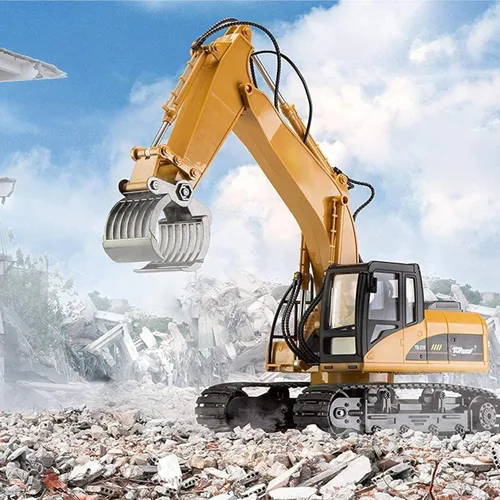 Vista 6 de Top Race Excavadora TR-215/211 2.4Ghz Control Remoto Excavadora Metal Construcción Juguete con Transmisor