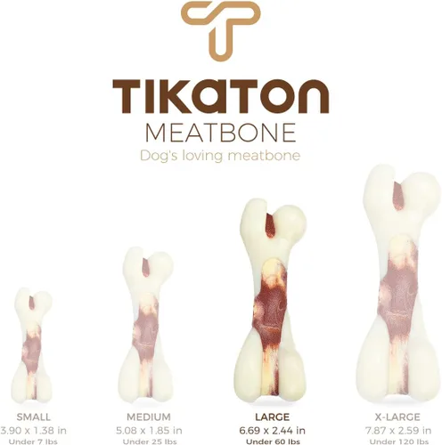 Vista 6 de Tikaton Juguetes masticables indestructibles para perros para masticadores agresivos, sabor a carne de res, juguetes masticables duraderos