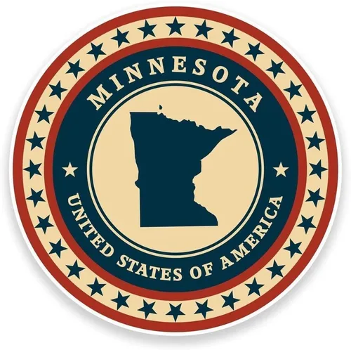 Vista 2 de Minnesota USA Round Metal 0.75" solapa Pin Hat Shirt Pin Tie Tack Pinback, Metal