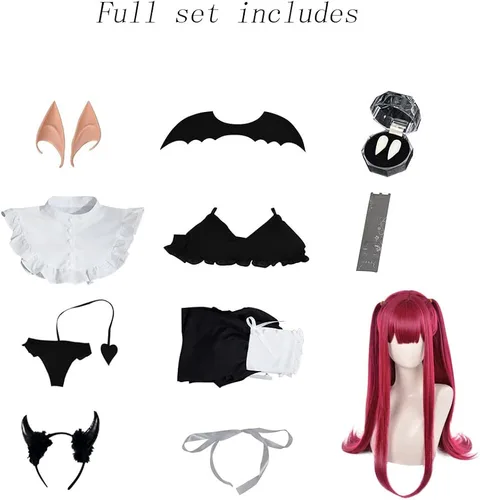 Vista 3 de Marin Kitagawa - Disfraz de diablo para cosplay disfraz de anime para mujer disfraz de Halloween