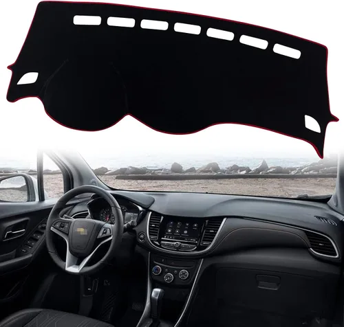 Vista 6 de Cubierta de tapete para salpicadero, consola central interior personalizada compatible con Chevy Trax SUV 2017, 2018, 2019, 2020, 2021, 2022