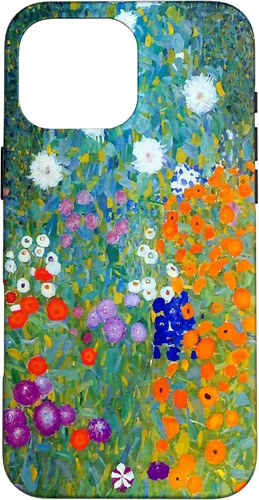 Vista 19 de Funda para iPhone 16 Gustav Klimt Flower Garden