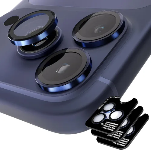 Vista 58 de Orzero Protector de lente de cámara para Samsung Galaxy Z TirFold/Fold 7, [EZ Install] [compatible con fundas] cubierta de lente de anillo de Negro