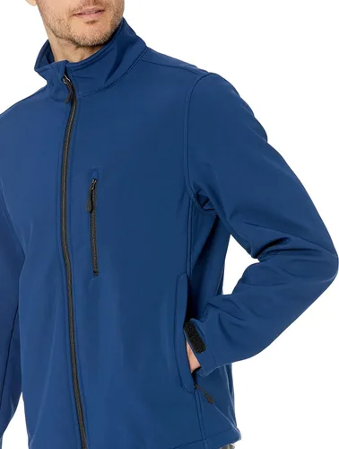 Vista 4 de Tienda Essentials Chaqueta Softshell resistente al agua para hombre grande y alto