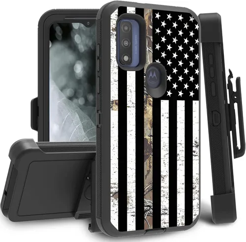 Vista 29 de Funda para Motorola Edge 2021 / Moto Edge 5G UW, protección resistente de 3 capas híbridas a prueba de golpes con funda de clip para cinturón
