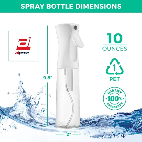 Vista 6 de Pulverizador continuo de agua para el cabello, ultra fino, botella de spray, atomizador sin propelente para peinado, limpieza, jardinería