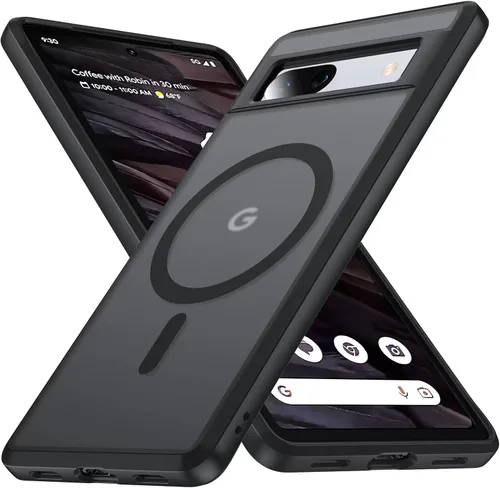 Vista 19 de Serie Soft Touch para Funda Google Pixel 7a, [Antihuellas] [Ajuste Delgado] con Protección Militar Borde de Silicona [A Prueba de Golpes]