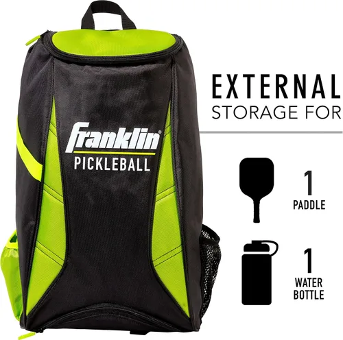 Vista 3 de Franklin Sports Bolsas de pickleball - Mochila de pickleball prémium para hombres y mujeres - Bolsa de pickleball para accesorios + equipo - Bolsa
