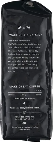 Vista 7 de Kicking Horse Coffee, Café Kick Ass de tueste oscuro, molido, 10 oz, orgánico certificado, comercio justo, kosher y café Smart Ass de tueste medio