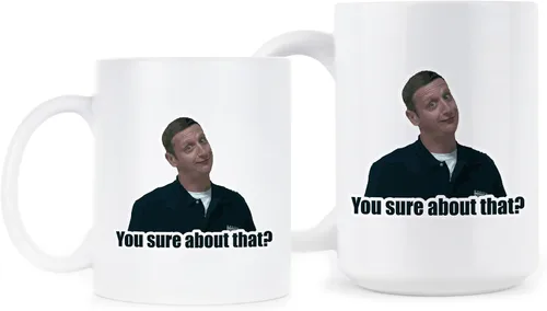 Vista 2 de We Got Good Taza de café con texto en inglés «You Sure About That I Think You Should Leave Merch»