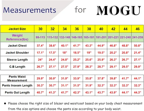 Vista 3 de MOGU Traje ajustado de 2 piezas para hombre, para baile de graduación, negocios, boda, baile (chaqueta de traje + pantalones)