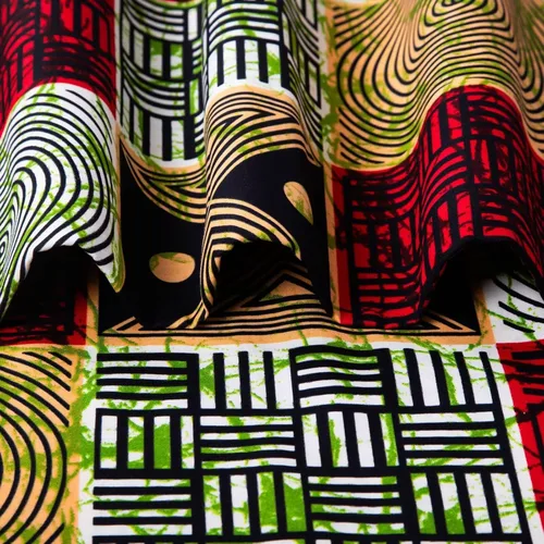 Vista 9 de HollandaisWax Tela africana 6 yarda impresa tela africana Ankara tela de cera para vestido de fiesta 6681NEWa