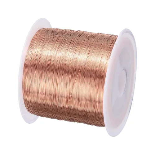 Vista 111 de MECCANIXITY - Alambre magnético de calibre 46 AWG - 0.04mm Hilo de cobre esmaltado - Bobina de alambre magnético de 14669 pies (4471m) - 50g Grado F