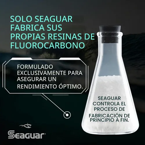 Vista 5 de Seaguar Fluoro Premier Big Game - Línea de pesca de agua salada, 100% fluorocarbono, transparente, varios tamaños