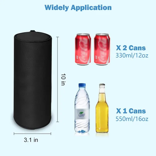 Vista 2 de KENOBE Paquete de 2 bolsas de golf aisladas con correas para el hombro, estuche portátil para campamento, impermeable, suave, compacta, para cerveza