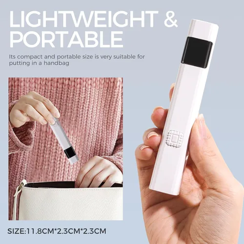 Vista 5 de Oneleaf Lámpara de uñas recargable inalámbrica con soporte ajustable, secador de uñas LED portátil para esmalte de gel, temporizador digital