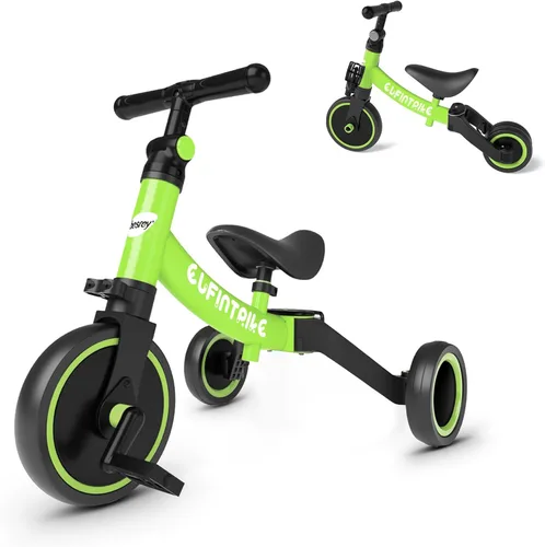Vista 15 de besrey Bicicleta 5 en 1 para niños de 1 año a 4 años, triciclo para niños pequeños, triciclo para niños, juguetes para niños y niñas, entrenamiento