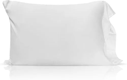 Vista 5 de Rayón con infusión de iones de cobre derivado de fundas de almohada de enfriamiento de bambú, beige, estándar (20 x 30), juego de 2, suaves