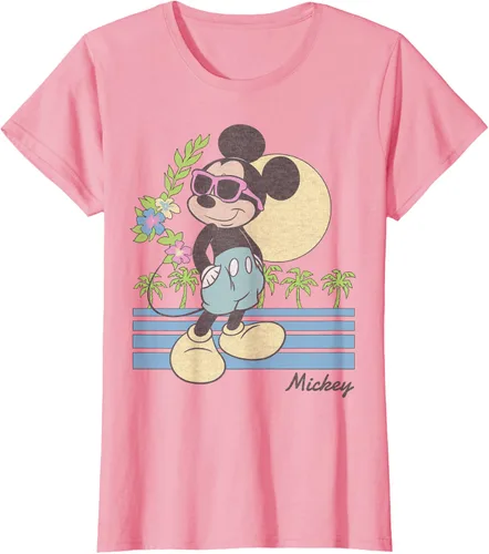 Vista 12 de Disney Mickey and Friends Mickey Retro Beach Camiseta S Gris Oscuro