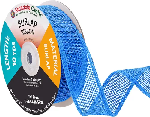 Vista 68 de Mandala Crafts Cinta de arpillera negra de 1.5 pulgadas de ancho para manualidades, rollo de 20 yardas de cinta rústica de arpillera para coronas
