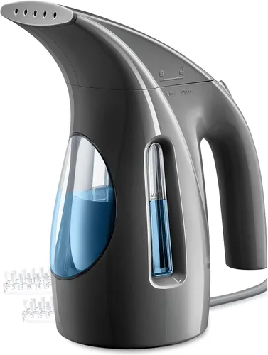 Vista 14 de HiLIFE Vaporizador para ropa, diseño portátil de mano, gran capacidad de 240ml, 700W, vapor penetrante fuerte, elimina arrugas, para el hogar