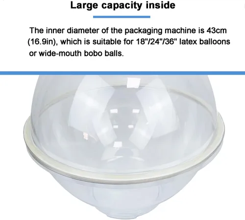 Vista 3 de Máquina de rellenar globos, kit de herramientas para rellenar globos con bomba expansora de globos y 9 accesorios, máquina de envoltura de regalo
