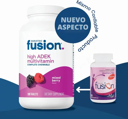 Vista 9 de Bariatric Fusion Multivitamínico masticable con alto contenido de vitaminas ADEK Multi para pacientes con interruptor duodenal Tabletas