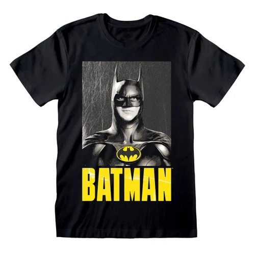 Vista 2 de Camiseta de Manga Corta Batman Keaton Batman Negro Unisex