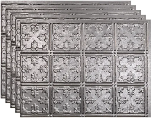 Vista 34 de FASÄDE Panel decorativo para salpicaduras de vinilo de estilo tradicional / patrón 10 en bronce antiguo (muestra de 6 x 6 pulgadas)