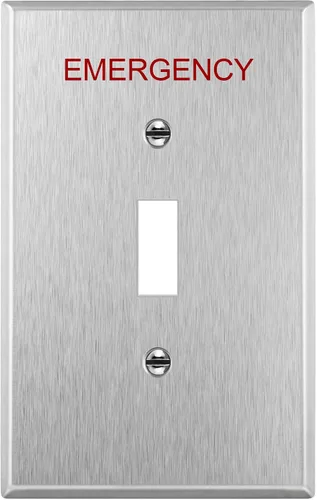 Vista 14 de ENERLITES Placa de pared metálica para interruptor de luz de palanca, cubierta de interruptor de acero inoxidable, resistente a la corrosión
