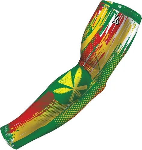 Vista 40 de B-Driven Sports Sleeve Pro-Fit - Manga Patriótica - Estados Unidos, Cuba, México, Israel, Canadá, Venezuela, Rep. Dominicana - Individual