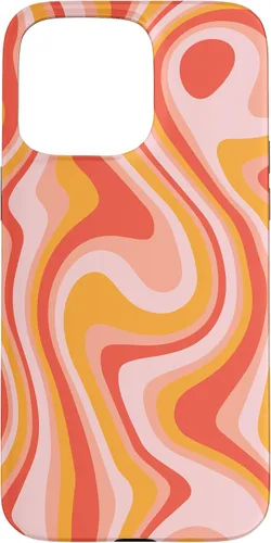 Vista 28 de iPhone 16 Retro Groovy Liquid Swirl Hippie 70's 80's Psychedelic Case