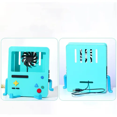 Vista 2 de GRAPMKTG Charging Stand with Cooling Fan for Nintendo Switch Accessories Portable Dock Compatible for Nintendo Switch OLED Cute Case BMO Decor Gift
