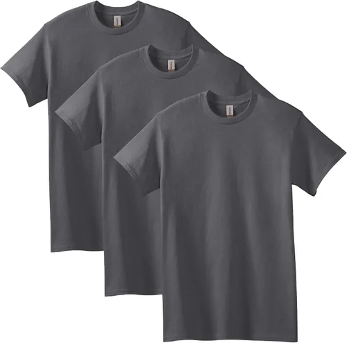 Vista 15 de Gildan Camiseta de algodón pesado para adultos, estilo G5000, paquete múltiple Gris ceniza (paquete de 2)