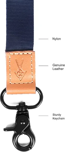 Vista 2 de Cordón para el cuello para llave y placa de identificación, cordón para el cuello para hombres y mujeres