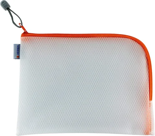 Vista 6 de Herma 20007 - Neceser con cremallera A5, 10 unidades, transparente (10.2 x 7.9 in), pequeña bolsa de viaje con cremallera para cosméticos, líquidos