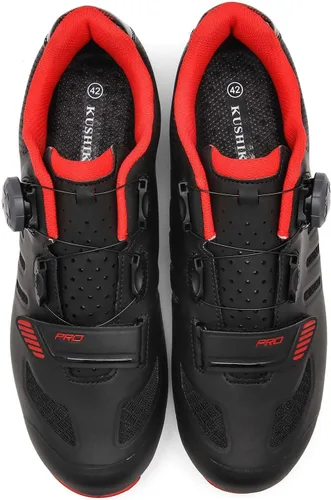 Vista 6 de Zapatos de ciclismo unisex compatibles con Pelaton para interiores, zapatos de bicicleta de carretera, zapatos de bicicleta de montaña para hombres