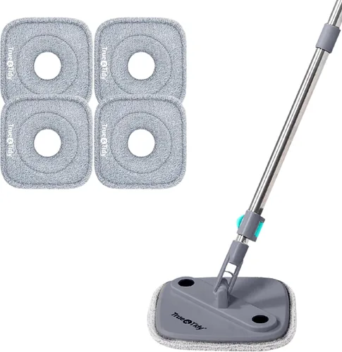 Vista 8 de Paquete de 6 repuestos de microfibra de 9 pulgadas de grosor para mopa y cubo TrueClean SPIN-800