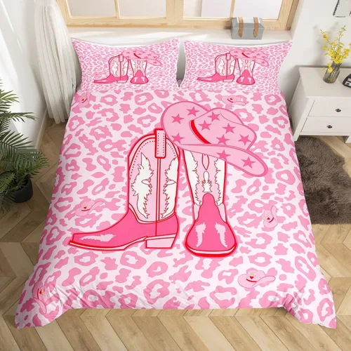 Vista 43 de Manfei Juego de funda de edredón occidental, tamaño individual, juego de ropa de cama de caballo de vaquero de 2 piezas, funda de edredón de cactus
