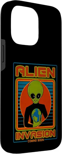 Vista 57 de Funda para iPhone 13 Pro Max Alien Invasion 1984 Tech Noir Distopía