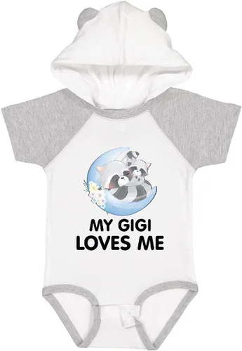 Vista 6 de inktastic Body de bebé Raccoon My Gigi Loves Me